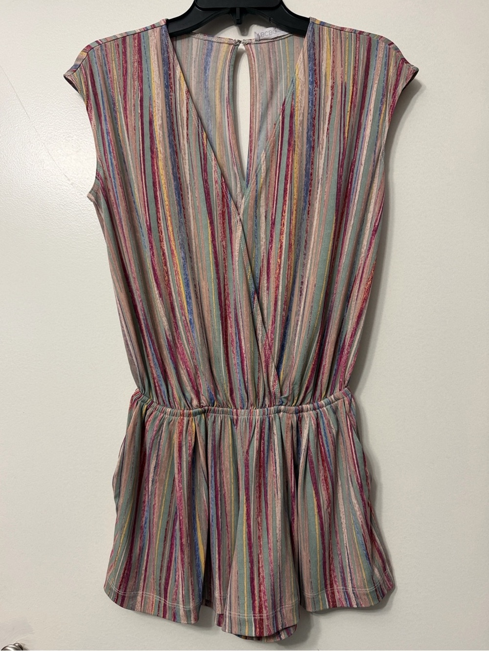 BCBGeneration Multicolor Pastel Striped Top